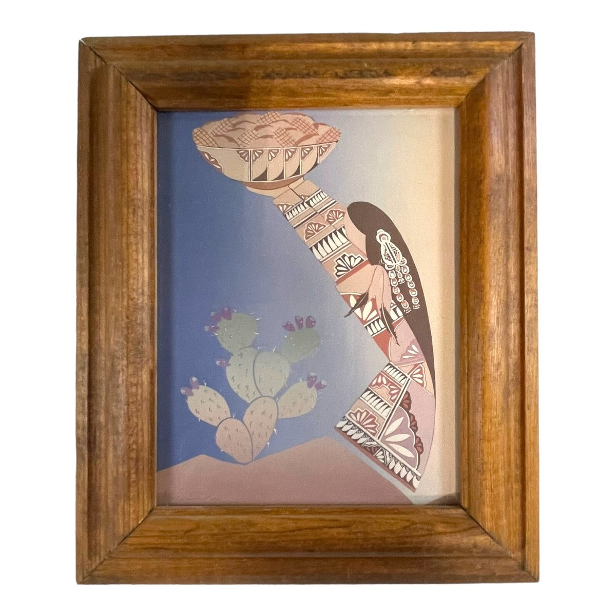 Set Of 3 Lawrence Vargas Framed Print Signed Southwestern Native