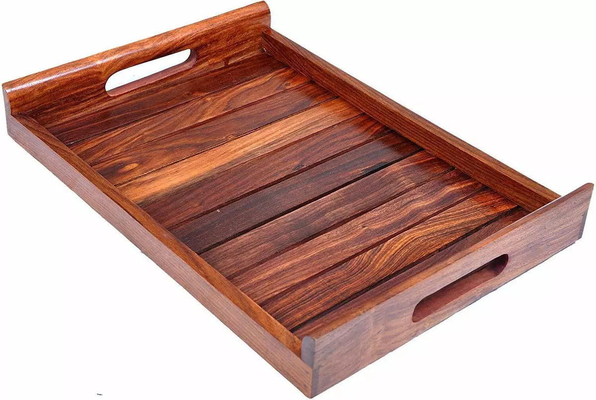 Wooden tray for dining table deals