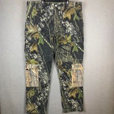 Vintage Cabela's Mossy Oak Camo Cargo Pants Baggy Hunting Outdoor Men's Size 40