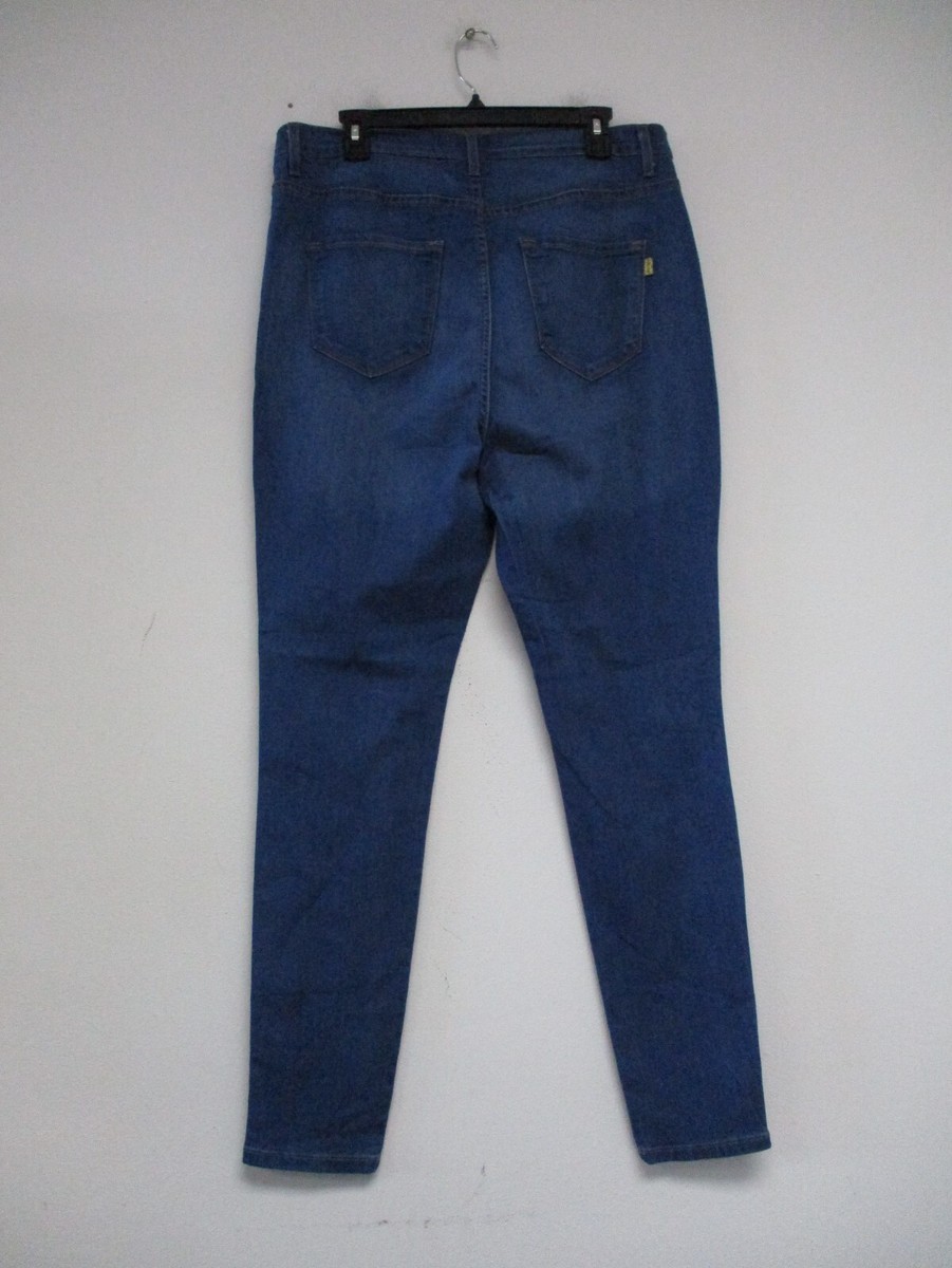 Vibrant MIU Jeans Women's Size 2X Skinny Blue Denim Solid