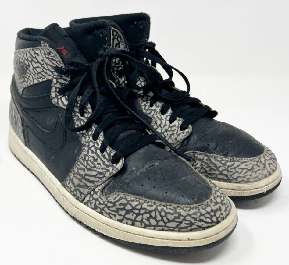 Jordan 1 hotsell elephant print black