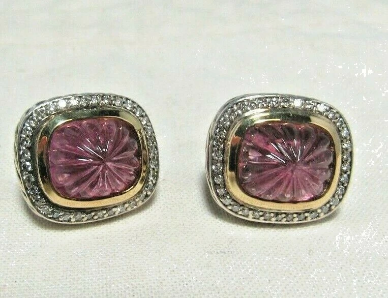 David yurman pink tourmaline earrings deals