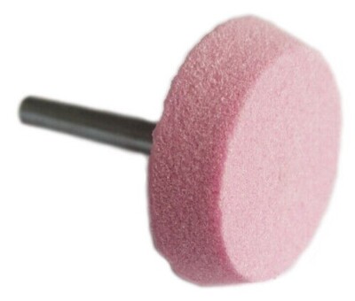 2x SCHLEIFSCHEIBE Montagespitze PINK Schleifstein 6 mm Schaft | GARRYSON A34