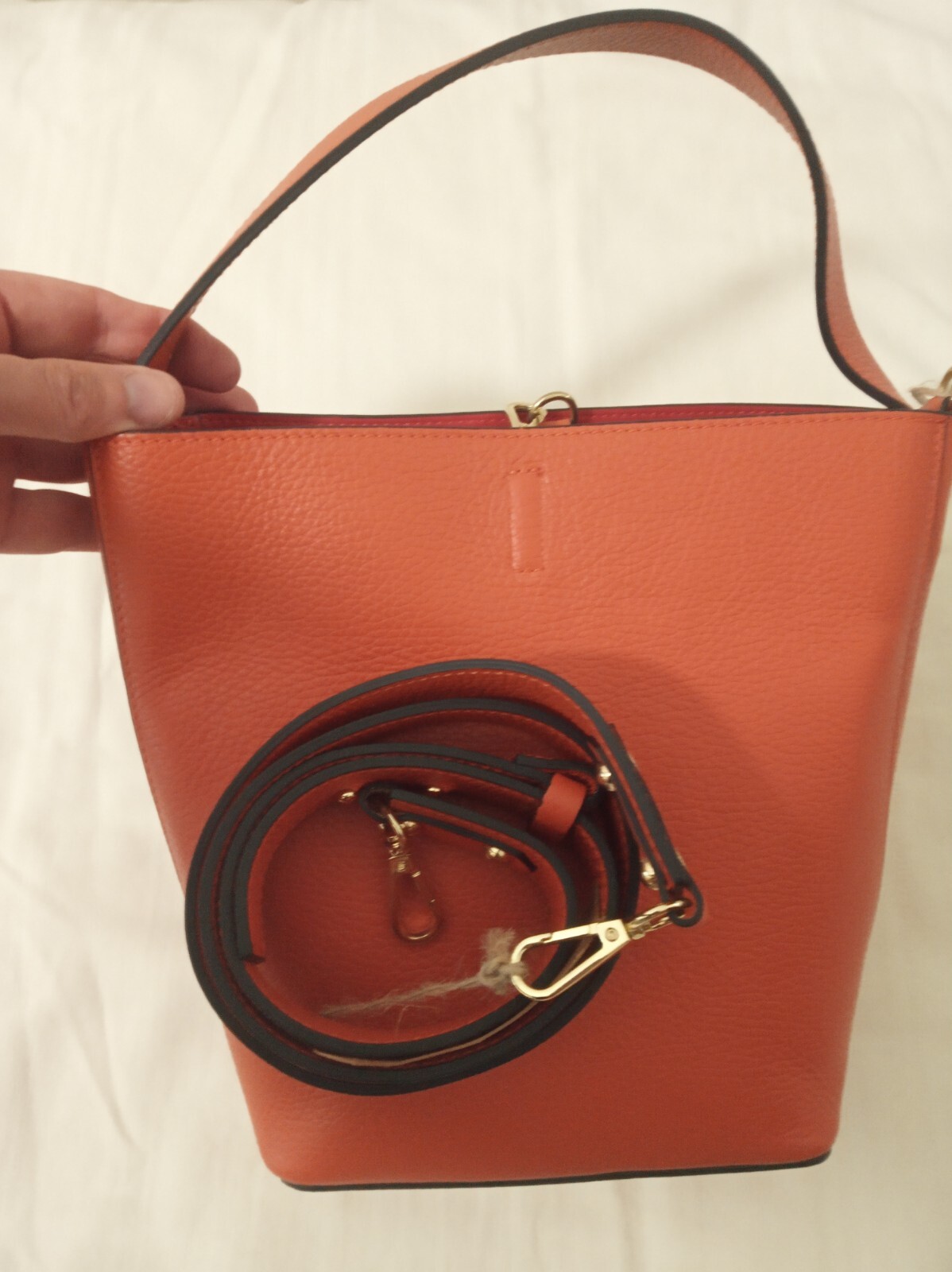 Borsa a sacchetto in pelle Made in Italy