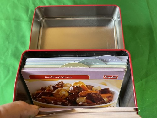 Campbell's Recipe Card Collection Metal Tin Dividers With Recipe Collection 2022 - Picture 6 of 10