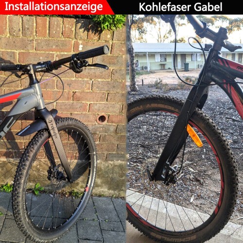 Horquilla rígida para bicicleta de montaña TOSEEK 1-1/8"" 26/27,/29"" horquilla de fibra de carbono 9 mm QR - Imagen 8 de 15
