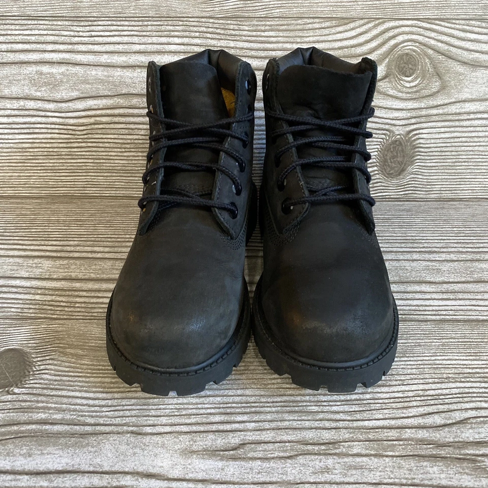 Timberland Big Kids 6” Premium Black Suede Boots  Size 13.5 - Image 2 of 4