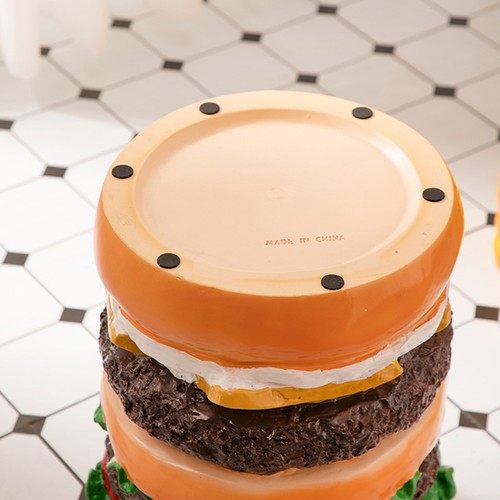 (Burger Stool) Small Stool Cute Foot Rest Stool Stylish For Bedroom For - Picture 2 of 13