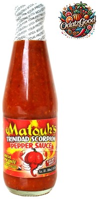 Matouk's Trinidad Scorpion Pepper Sauce | Product of Trinidad & Tobago | 10oz