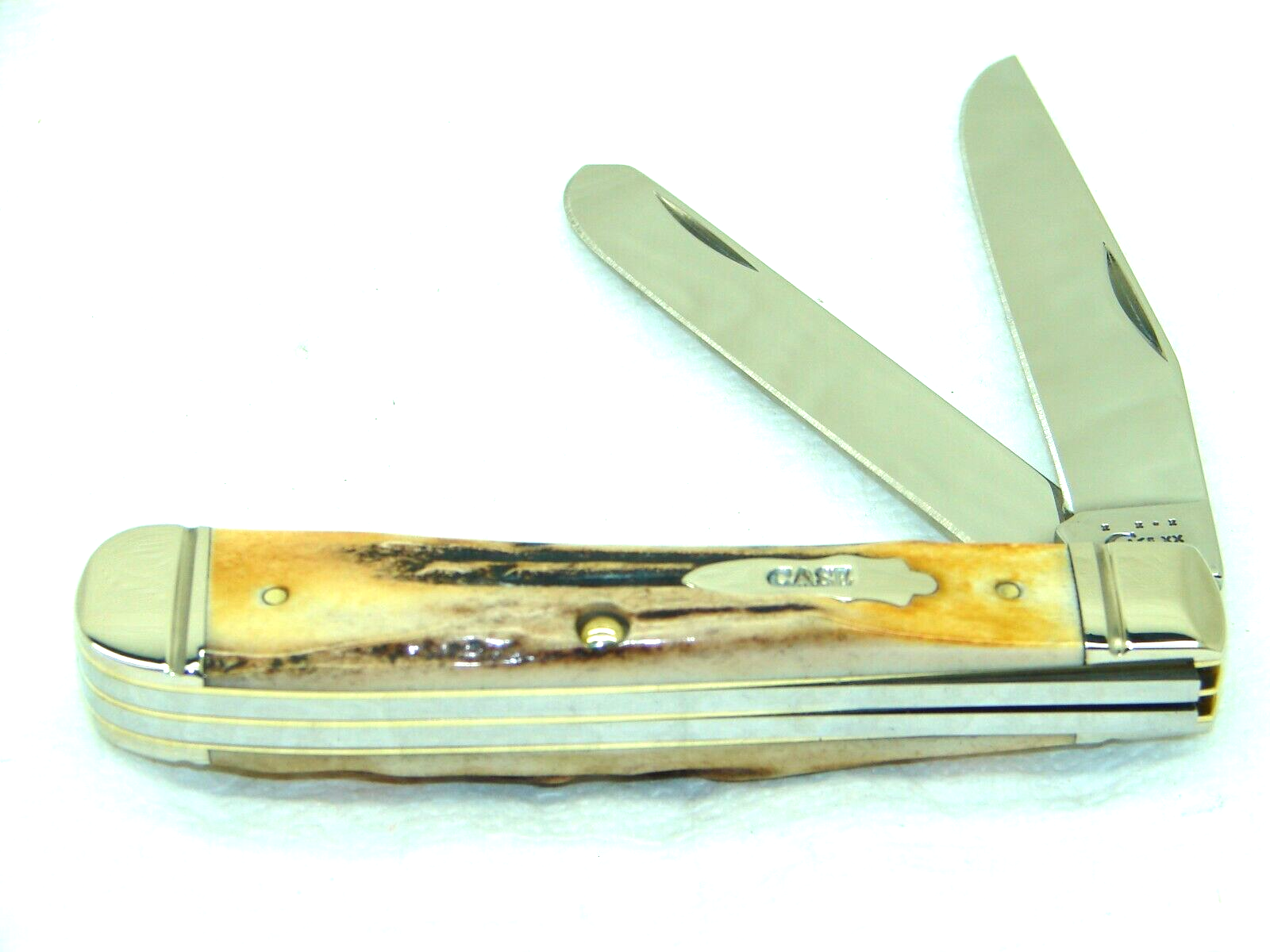 CASE XX USA,2011, 5254 TRAPPER KNIFE, BOMB SHIELD SUPER STAG, SCARCE