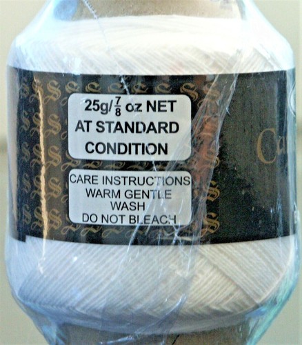 Candlewicking Cotton for embroidery White Colour 25grams 739301402502 40250 NEW - Picture 4 of 5