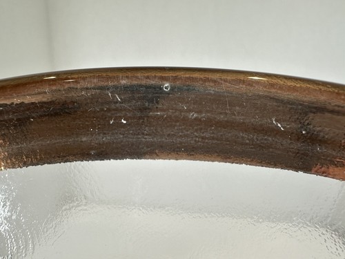 Florentine 14 1/2” Gold Rimmed Glass Platter Made in Italy - Picture 6 of 8