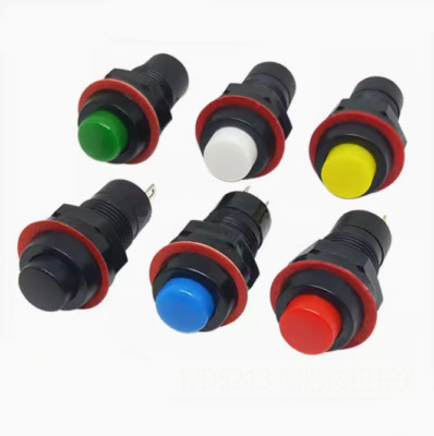 10mm Self-Locking/Unlocking-Self Reset 2-Pin Small Round Push Button Switch DS