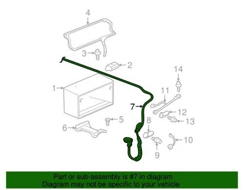 Кабель положительного аккумулятора подлинный GM 2000-2005 Cadillac Deville Base DHS 15371932 - Изображение 2 из 2