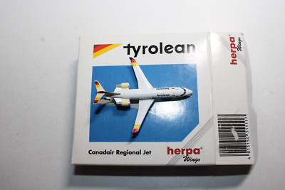 Herpa Wings 1:500 Flugzeug 511117 Canadair Regional Jet tyrolean OVP Abriss Gilb