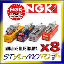 Kit 8 Bougies NGK SPARK PLUG BUR6EFSZ Audi A6 S6 4.2 4.2 213 Kw AEC 1994