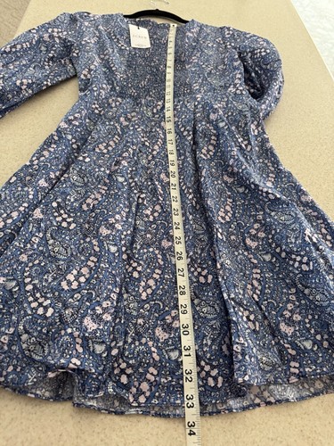 NWT J Crew Sz 2 Liberty Fabric Floral Sweetheart Smocked Mini Dress - Picture 12 of 13
