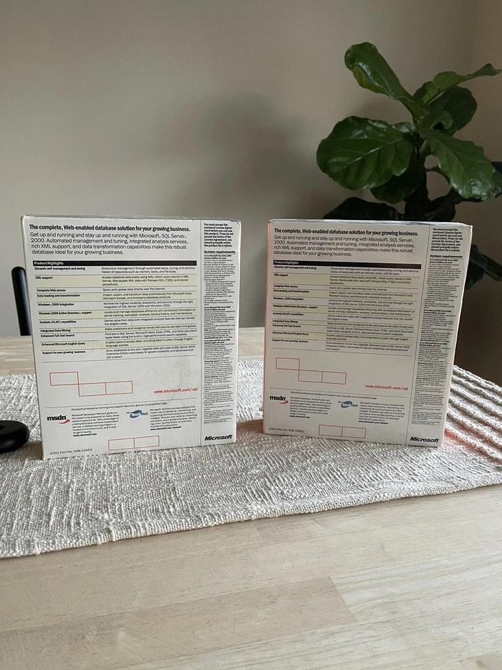 Microsoft SQL Server 2000 Standard Edition 228-00683 w 5 CAL- Factory Sealed (2) - Image 2 of 4