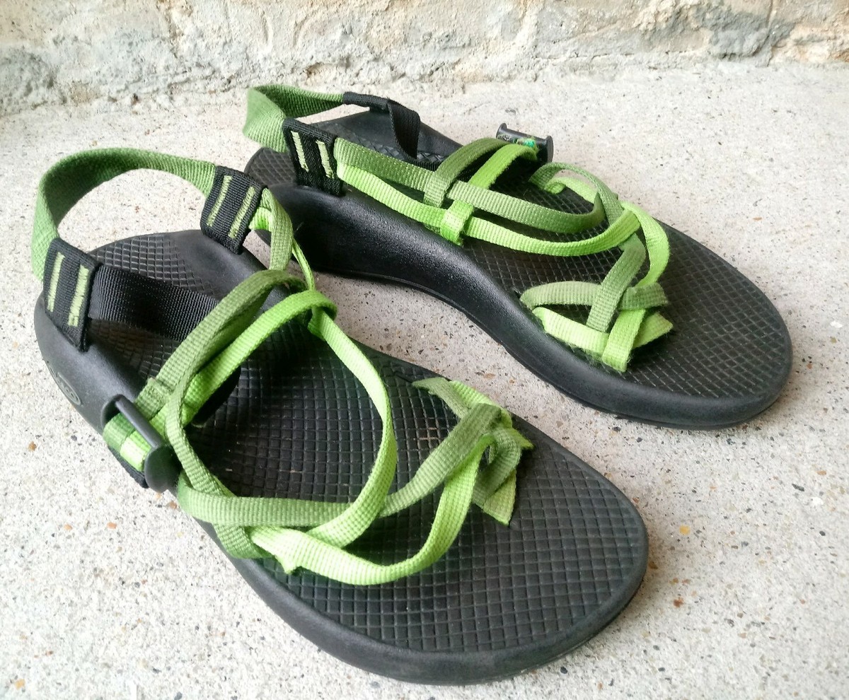 Chaco ZX2 Yampa Green Vibram Sole Sport Hiking Toe Loop Sandals