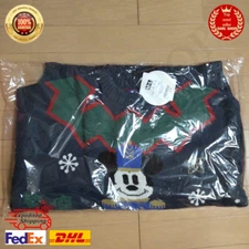 Tokyo Disney Resort Sweater Black Mickey Mouse 2024 Christmas Japan