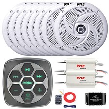 Metra Marine 3-Zone with Controller, 8x 8'' Speaker, 2x Amplifier, Splitter, Kit