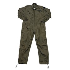 Vintage 1980s US Army Combat Vehicle Crewman CVC COVERALLS Mens Large Short