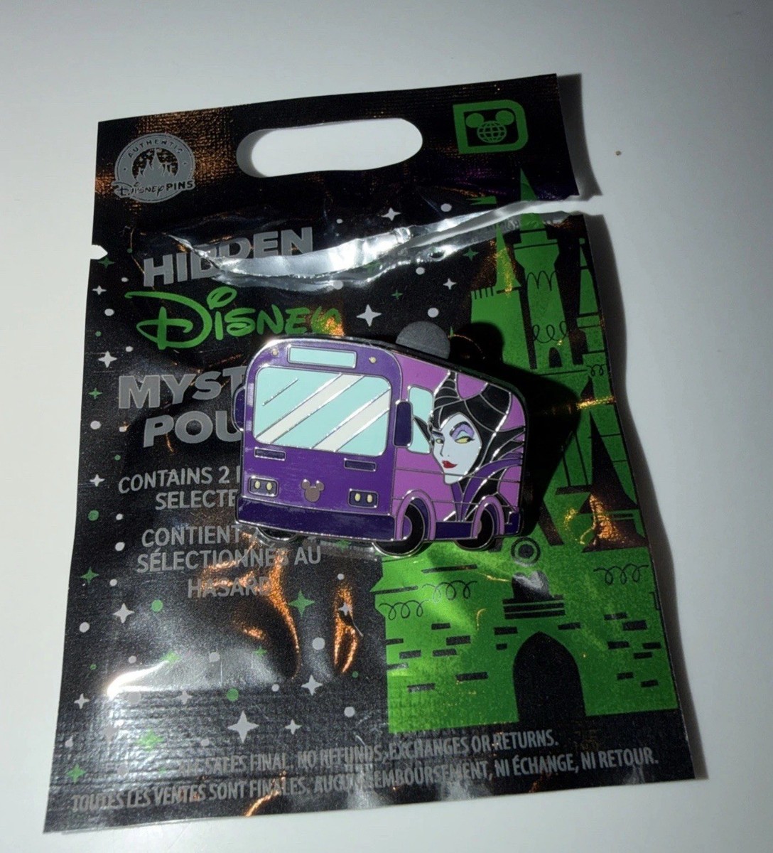 New WDW Hidden Mickey Wave A 2026 Maleficent Bus CHASER Pin | eBay