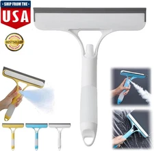 3 in 1 Window Cleaning Scraper Spray Squeegee Cleaner w/ Spray Bottle for Glass