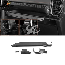 Central Console Dashboard Panel Strip ABS Carbon Fiber For Ford Ranger 2023-2024