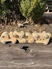 Handcrafted Wooden Truck And Trailer