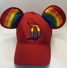Disney Parks - Red Rainbow Pride Mickey Mouse Ears Adjustable Hat / Cap