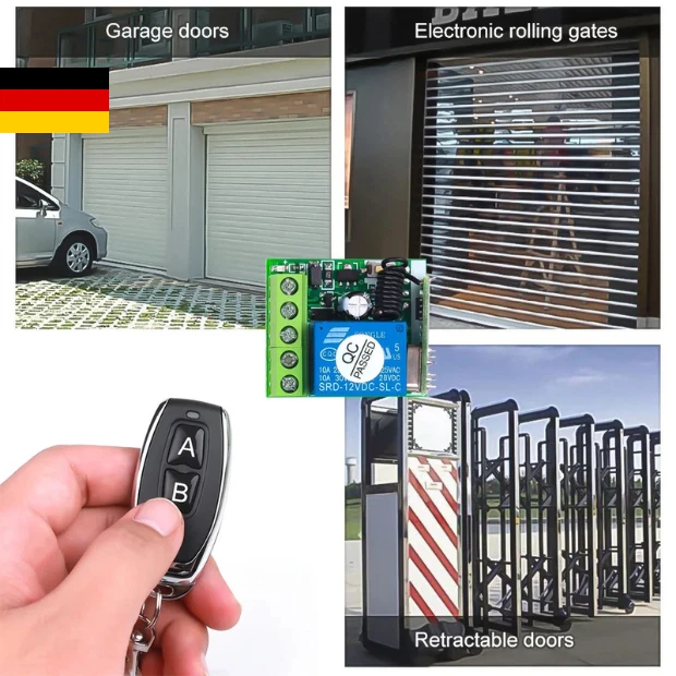 12V 433Mhz Kabellos Empfänger Funkschalter Lichtschalter RF Fernbedienung Sender - Bild 2 von 4