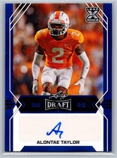 Alontae Taylor 2022 Leaf Draft BLUE AUTO Tennessee Volunteers BA-AT1 RC,AU