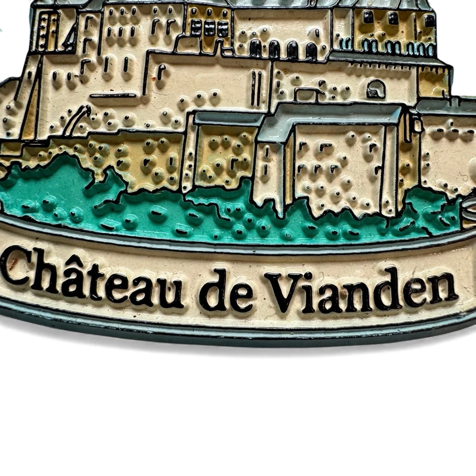 Chateau De Vianden Luxembourg rubber collectable travel fridge magnet souvenir - Image 3 of 3