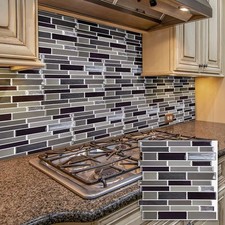 10PCS Peel and Stick Backsplash Thickened Subway Tiles, 12"x12" Wall Sticker