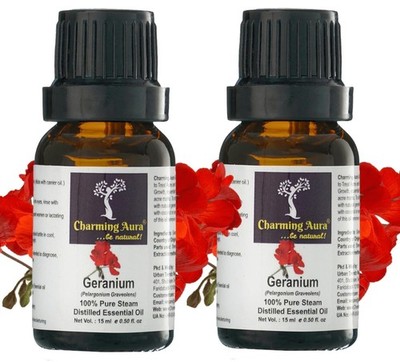 Charming Aura Geranien Ätherisches Öl 15 ml, 2er Pack