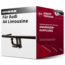 Für Audi A4 Limousine Typ 8E/B6 (Auto Hak) Anhängerkupplung horizontal abnehmbar