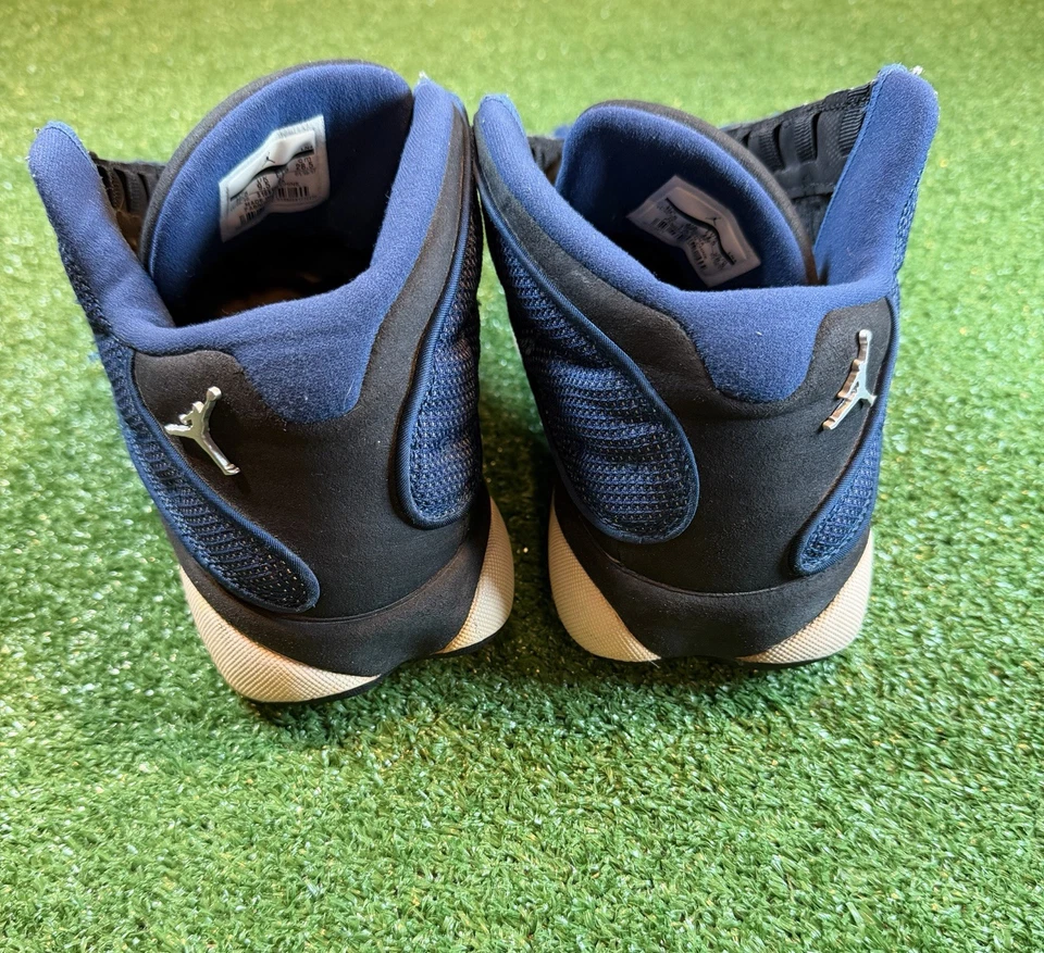 Tamanho 10.5 - Air Jordan 13 retrô 2017 azul Low Brave (310810-407) - Imagem 4 de 4