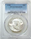 1948 P Franklin Half Dollar PCGS MS64FBL Frosty Just Graded New Holder #V284C
