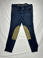 Goode Rider Jean Rider Knee Patch Breeches Equestrian Denim Size 32R