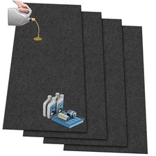 4 Pcs 36x72 Inch Oil Spill Mat for Under Car, Driveway, Motorcycle -