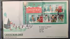 GB 2014 FDC Christmas 2014 With Tallents House Pmk + insert