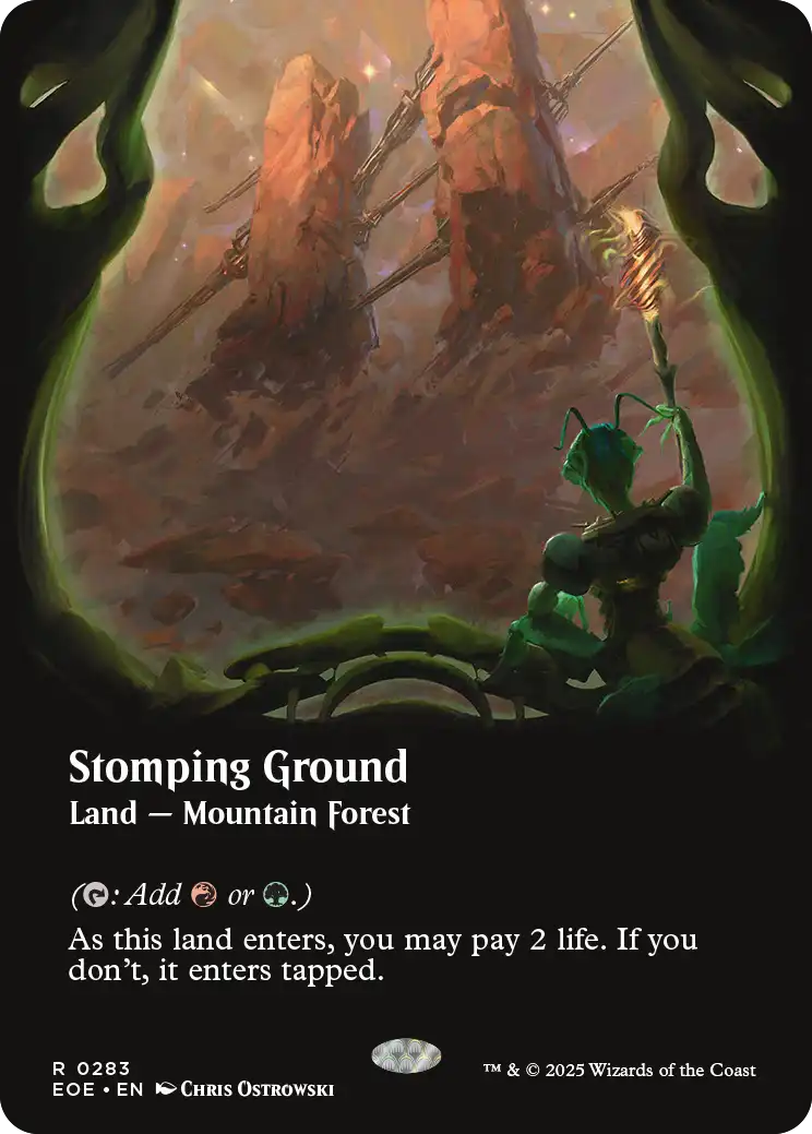 mtg 踏み鳴らされる地　旧枠　英語　foil mtg 踏み鳴らされる地 foil 旧枠 英語 - メルカリ