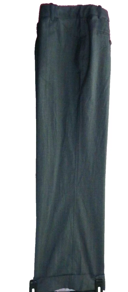 $75 Worthington Pantalones elásticos talla 8 puño 34/32 gris rosa estampado mezcla de lana suave Foto 4 de 4