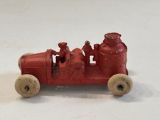 Vintage 1920's Cast Iron Fire Pumper Truck 4.5  
