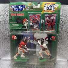1998 STARTING LINEUP CLASSIC DOUBLES NFL MARCUS ALLEN MIKE GARRETT KC CHIEFS B3