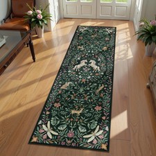 Washable Runner Rug, 2x6 Green Runner Rugs for Hallway, Non-Slip Kitchen Runn...