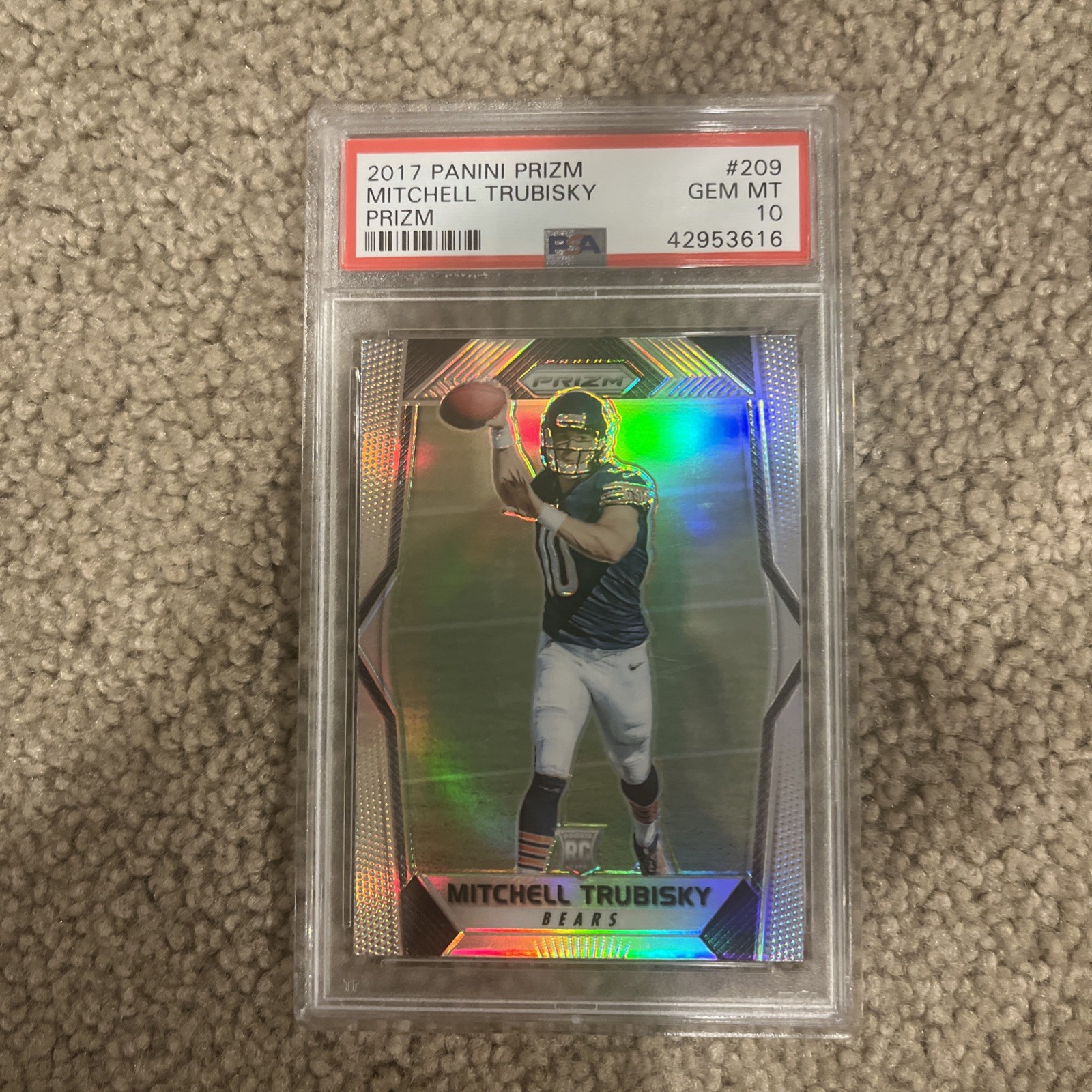 Mitchell Trubisky Panini Prizm #209 Prizm