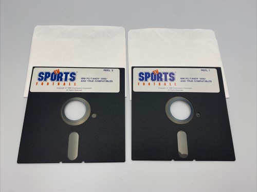 TV Sports Football Cinemaware 1988 PC Tandy Big Box 5.25 - Picture 2 of 13