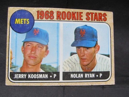 1968 TOPPS NOLAN RYAN ROOKIE #177NICE LOOKING CARD HAS A VERY SLIGHT CREASE